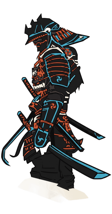 Samurai Figure Overlay