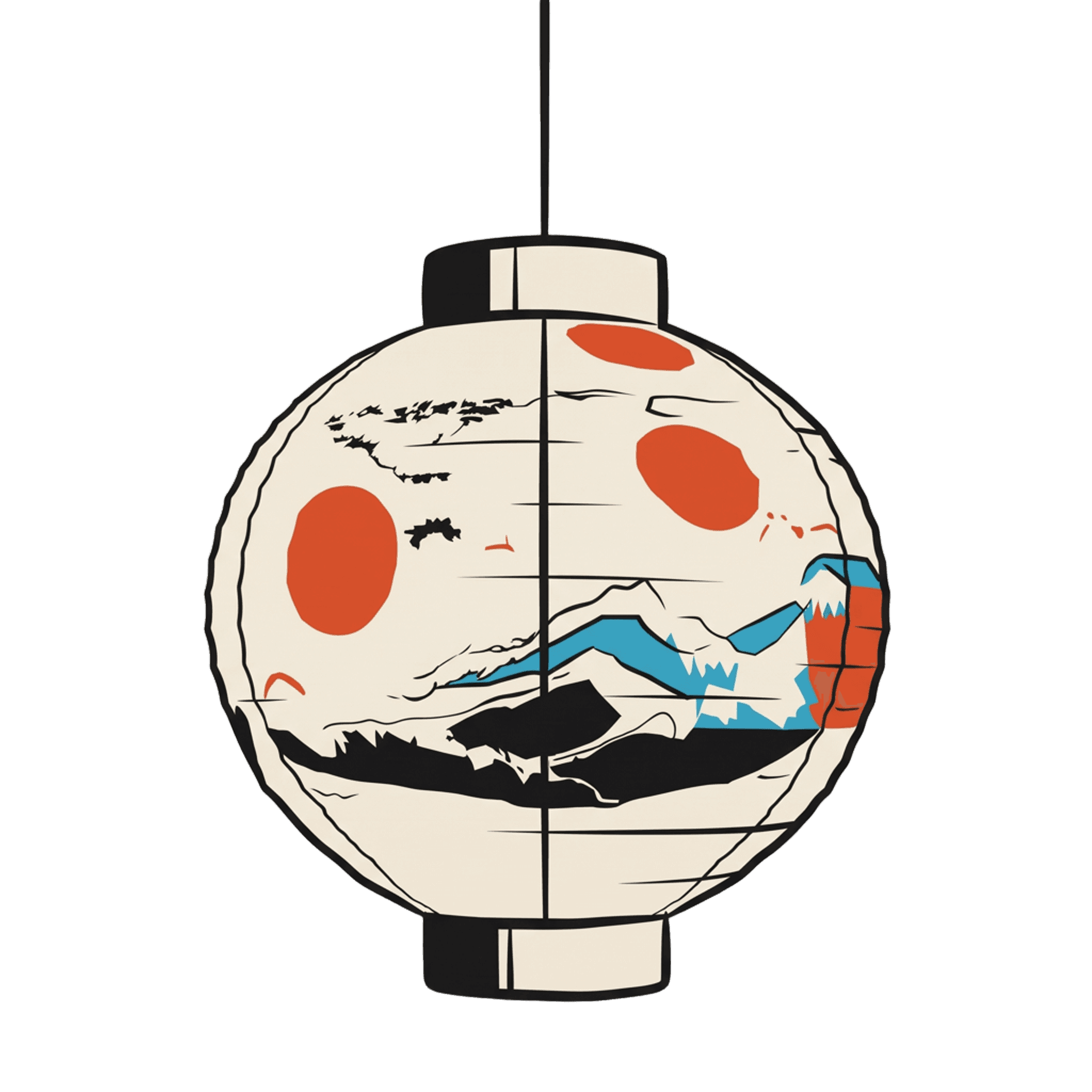 Japanese lantern illustration